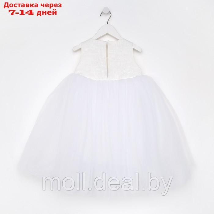 Платье для девочки MINAKU: PartyDress цвет белый, рост 104 - фото 9 - id-p194195159