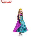 Карнавальный костюм "Эльза", платье-трансформер, жакет, диадема, р.32, рост 122 см