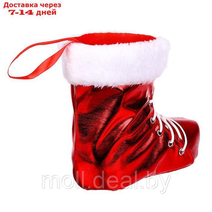 Конфетница "Сапожок" на шнуровке, цвет красный - фото 3 - id-p194196343