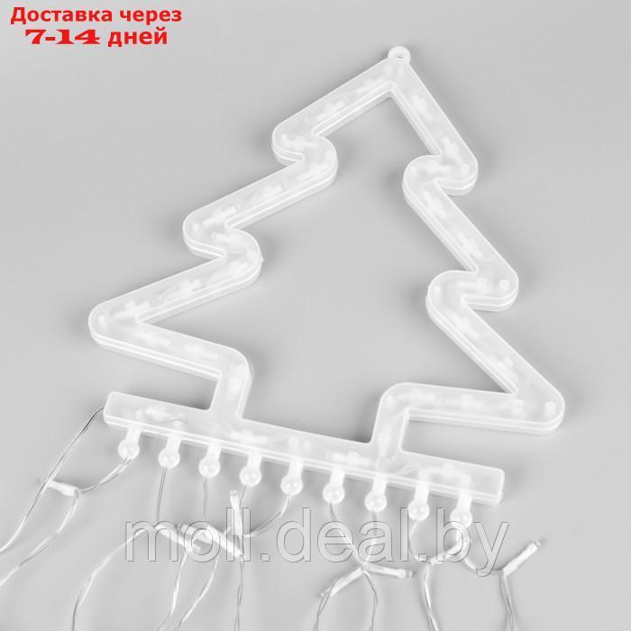 Светодиодная фигура "Ёлка" 3.5 м, пластик, 9 нитей, 220 В, свечение тёплое белое - фото 6 - id-p194193272