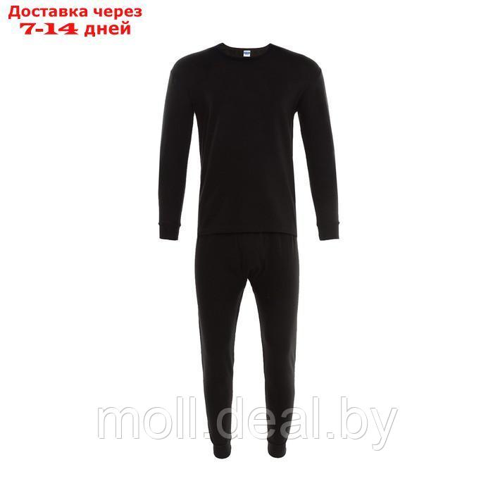 Термобельё мужское НАЧЁС (лонгслив/брюки), цвет чёрный, размер 50 - фото 7 - id-p194196427