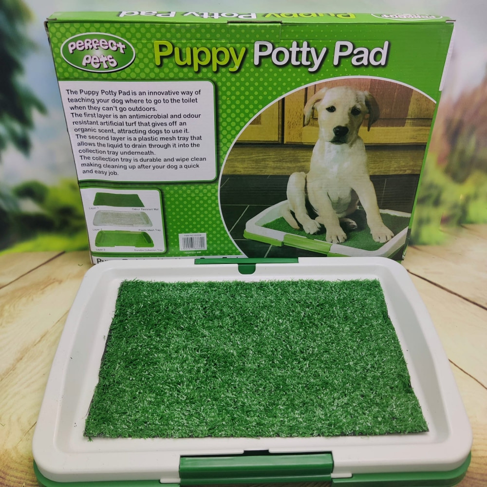 Туалет газон Puppy Potty Pad лоток - травка для щенков и мелких домашних питомцев, 46х32х4 см - фото 4 - id-p179626333