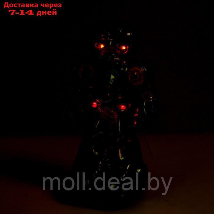 Музыкальный робот "Робби", световые и звуковые эффекты, ездит, цвет голубой - фото 4 - id-p194194469