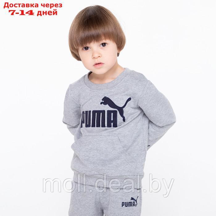 Костюм детский PUMA (свитшот, брюки), цвет серый, рост 98 см (3 года) - фото 10 - id-p194196520