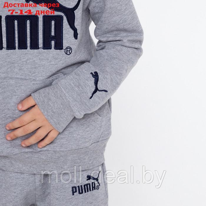 Костюм детский PUMA (свитшот, брюки), цвет серый, рост 110 см (5 лет) - фото 2 - id-p194196524