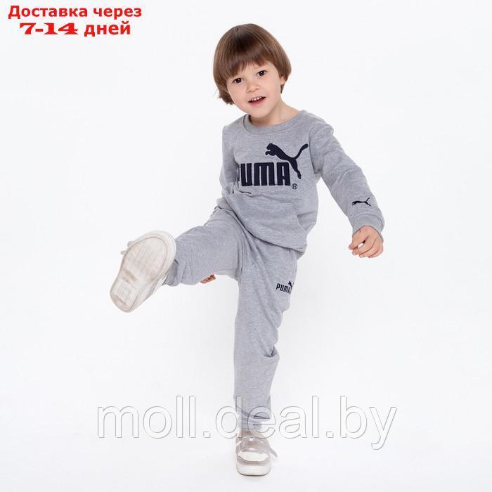 Костюм детский PUMA (свитшот, брюки), цвет серый, рост 110 см (5 лет) - фото 8 - id-p194196524