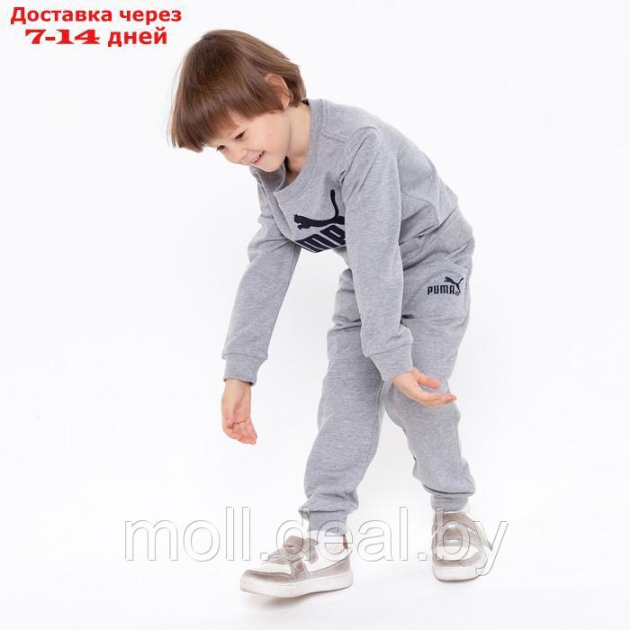 Костюм детский PUMA (свитшот, брюки), цвет серый, рост 110 см (5 лет) - фото 9 - id-p194196524