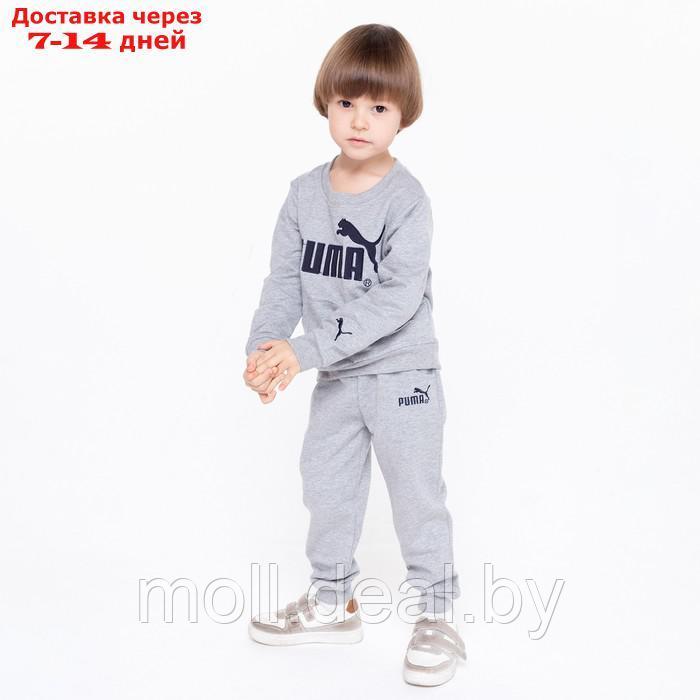 Костюм детский PUMA (свитшот, брюки), цвет серый, рост 116 см (6 лет) - фото 5 - id-p194196528