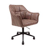 Кресло поворотное Barren, винтажный коричневый, ткань