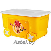 Ящик для игрушек на колесах Lalababy Фиксики Файер 50 л (LA1323)