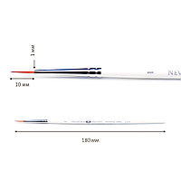 Колонок кисть круглая короткая ручка Невская Палитра №1