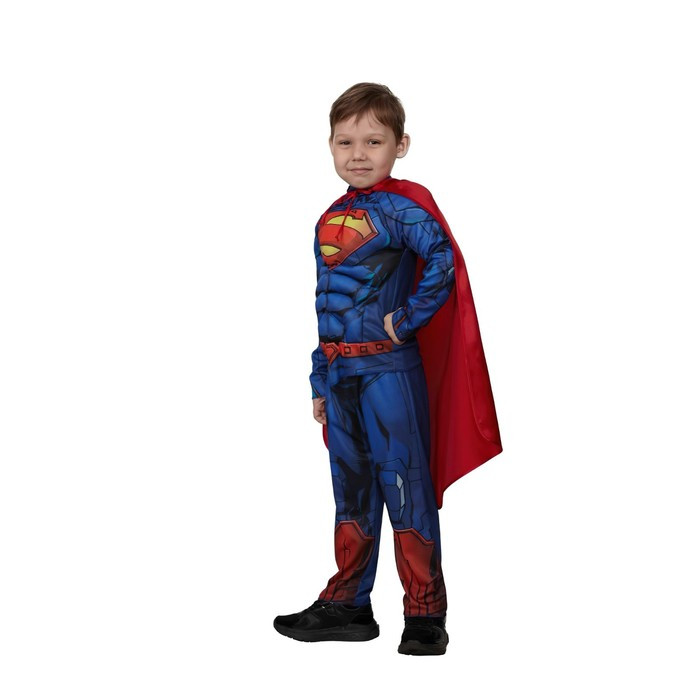 Карнавальный костюм "Супермэн" с мускулами Warner Brothers р.134-68 - фото 2 - id-p194248956