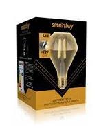Светодиодная лампа Smartbuy FIL G95 7W 3000k Е27 с золотистым стеклом