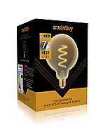 Светодиодная лампа Smartbuy FIL G125 7W 3000k Е27 с золотистым стеклом