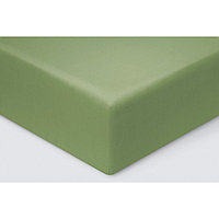 Простыня на резинке «Моноспейс», размер 90х200х23 см, цвет зелёный