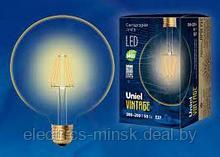 Светодиодная лампа Uniel Vintage FIL G125 8W 3000k Е27 с золотистым стеклом