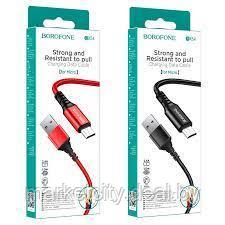 BOROFONE BX54 Ultra bright кабель для зарядки и передачи данных USB на Micro-USB, 1м, ток до 2.4A - фото 1 - id-p194260659