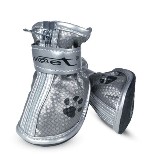 Ботинки для собак серебряные Triol M 45х40х50 мм - фото 1 - id-p194072559