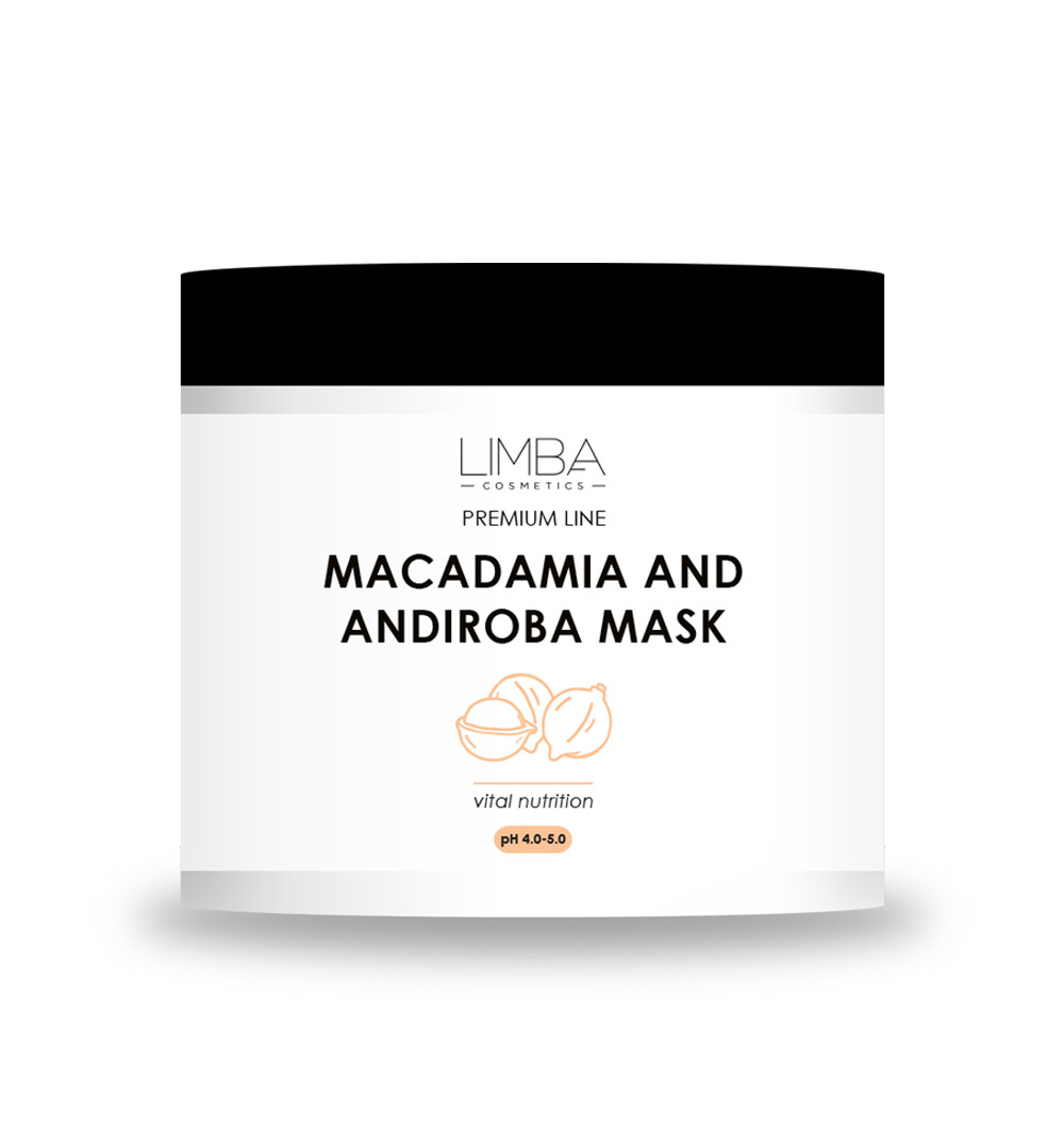Питательная маска для волос Limba Cosmetics Premium Line Macadamia and Andiroba mask, 500 г - фото 1 - id-p194261434