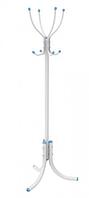 Вешалка стойка напольная металлическая стойка для прихожей одежды NIKA ВМ1/Г голубая корона