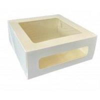 Коробка Cake Window White 180х180х100 мм белая с окном