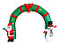Надувная новогодняя арка со Снеговиком и Дедом Морозом 360х240 см, фото 2