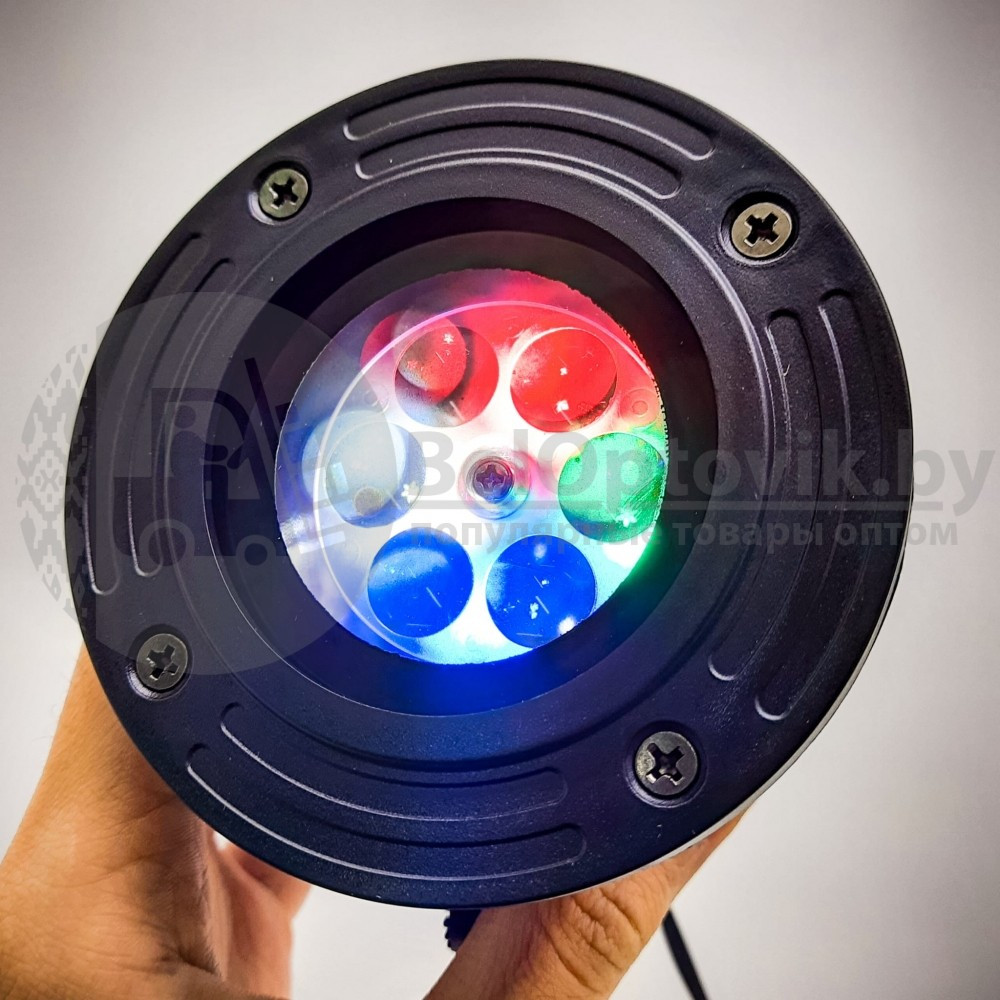 Лазерный проектор "Снежинки" Led Strahler Schneeflocke с эффектом светомузыки - фото 6 - id-p194262728