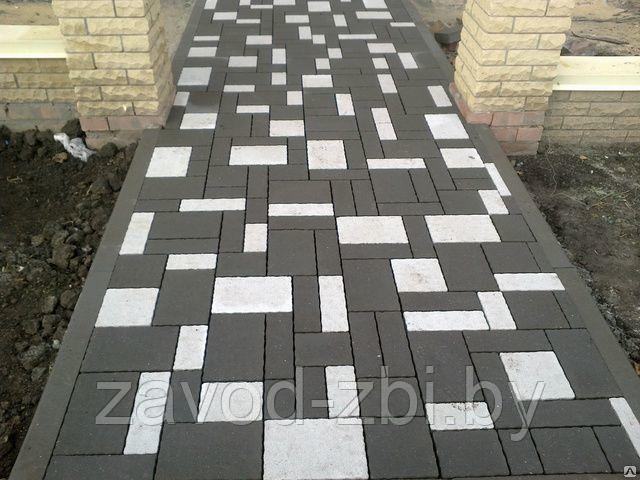 Тротуарная плитка "Новый город" черный