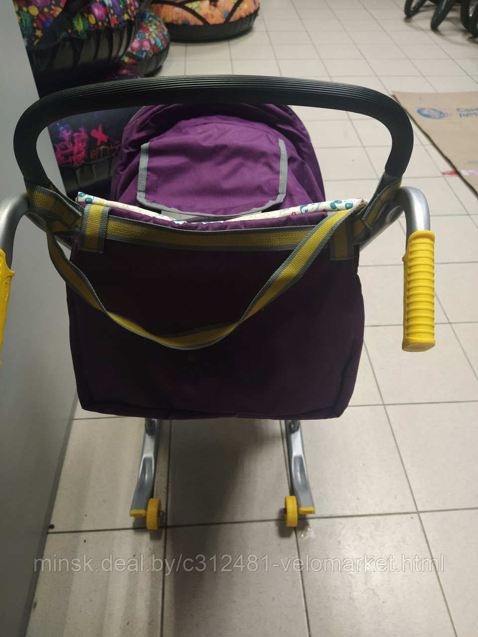Санки-коляска Nika Ника детям 1 (Фиолетовый) - фото 4 - id-p194263032