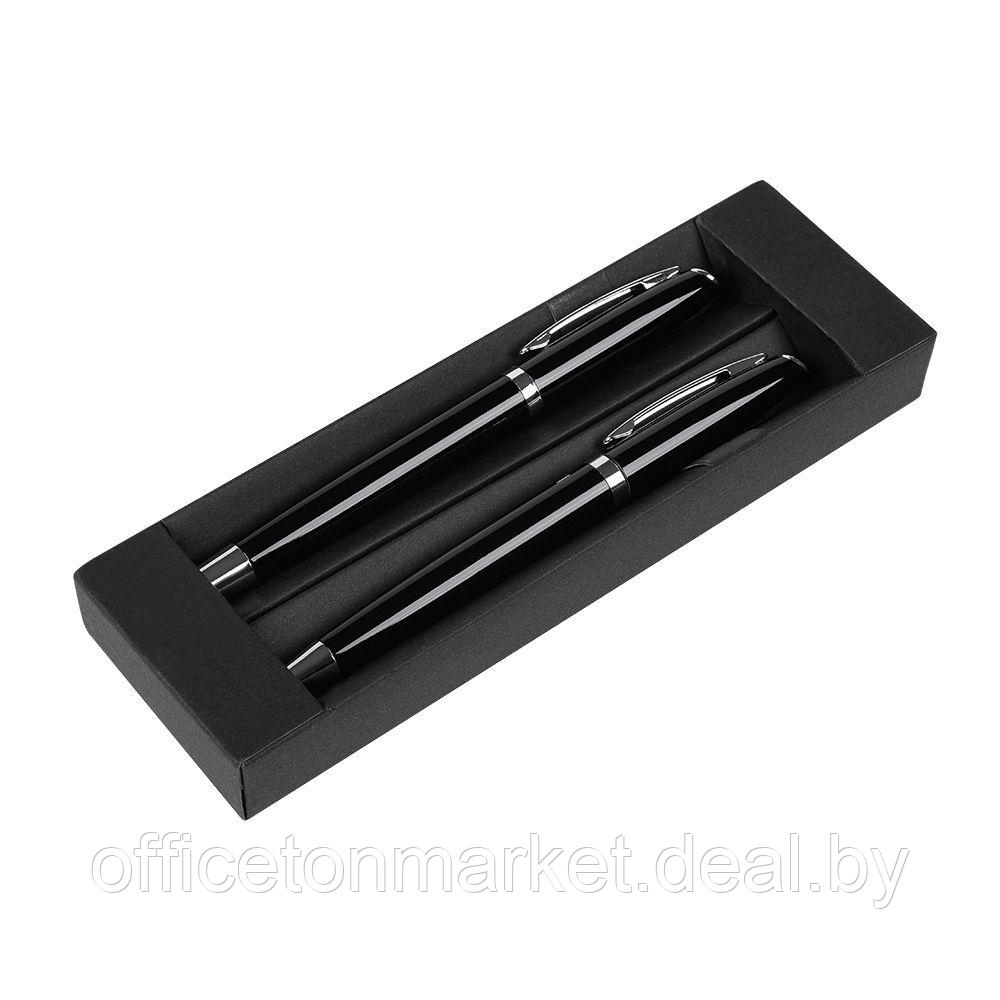 Набор ручек "Alphabet": ручка шариковая автоматическая и роллер, черный - фото 1 - id-p194260823