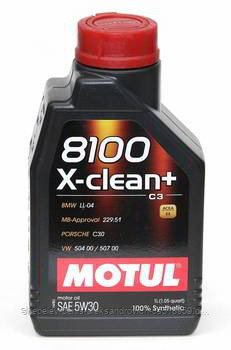 Моторное масло Motul 8100 X-clean+  5W30 1L