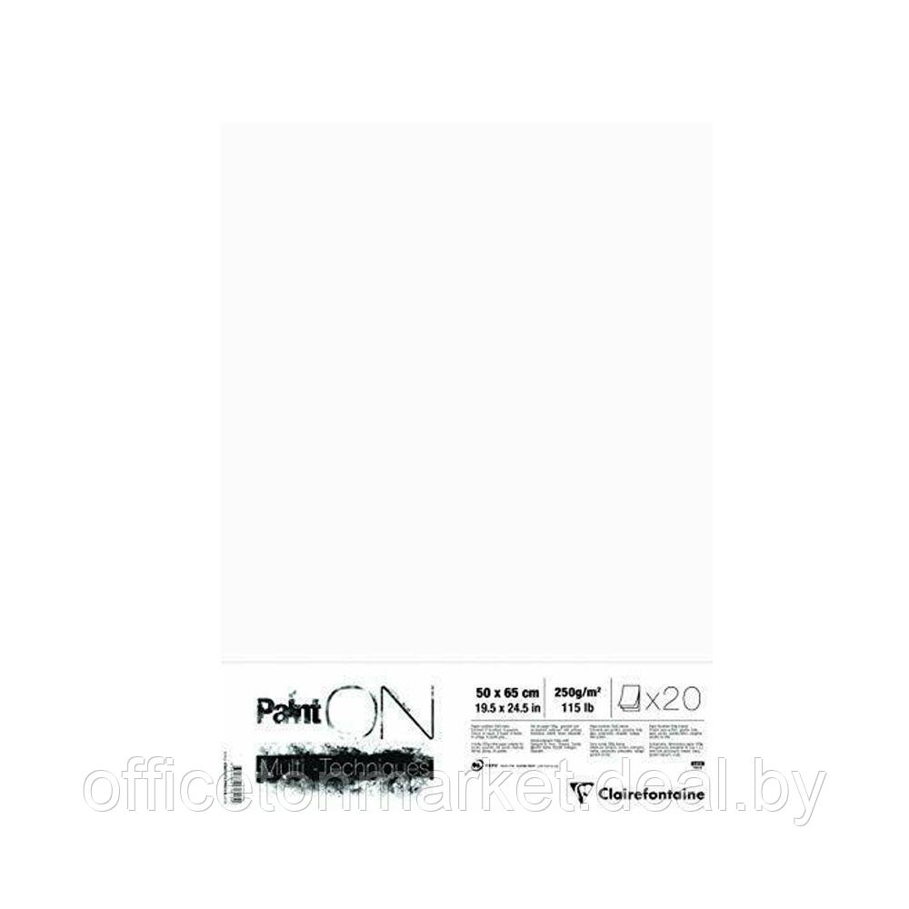 Бумага для смешанных техник "Paint'On", 50x65 см, 250 г/м2, белый - фото 1 - id-p194261014