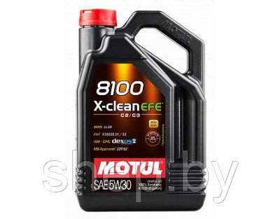 Моторное масло Motul 8100 X-Clean EFE 5W30 4L - фото 1 - id-p194263491