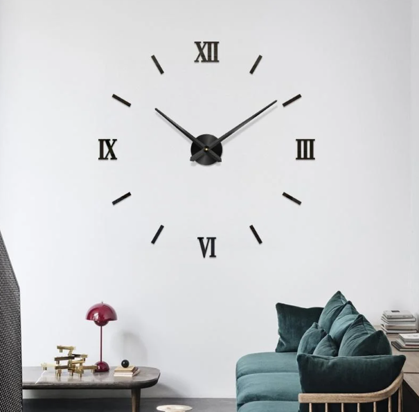 Часы настенные «Сделай сам» римские цифры, чёрный, от 80 см. - фото 3 - id-p162768288