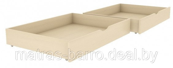Полуторная кровать Мелисса 1200 с ящиками белая - фото 4 - id-p194263493