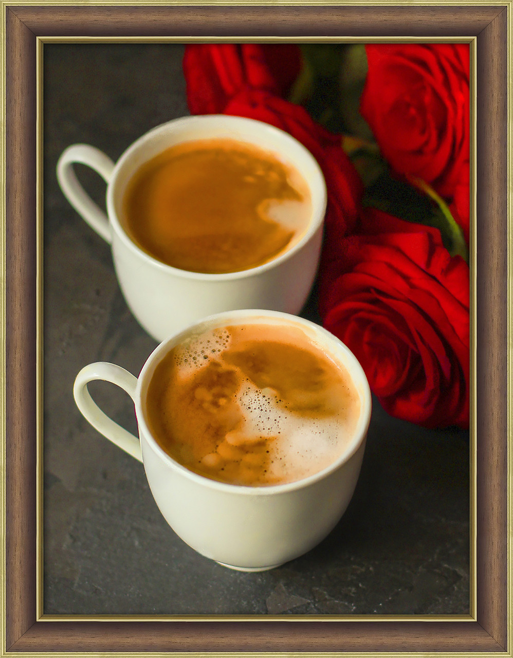 Картина стразами "Кофе и розы" - фото 1 - id-p194264377
