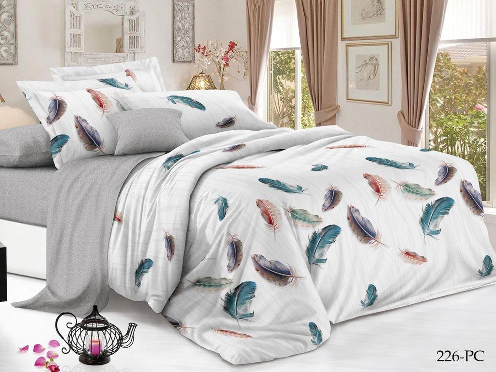 Постельное белье поплин Cleo "Pure cotton" евро 30/226-PC