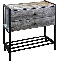 Обувница М6 Сосна Пасадена/каркас черный матовый