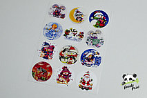 Набор наклеек Новогодний, детский (12 шт)