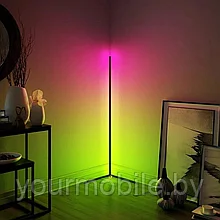 Напольный RGB торшер лампа 1.2 метра с пультом управления