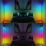 Напольный RGB торшер лампа 1.2 метра с пультом управления, фото 2