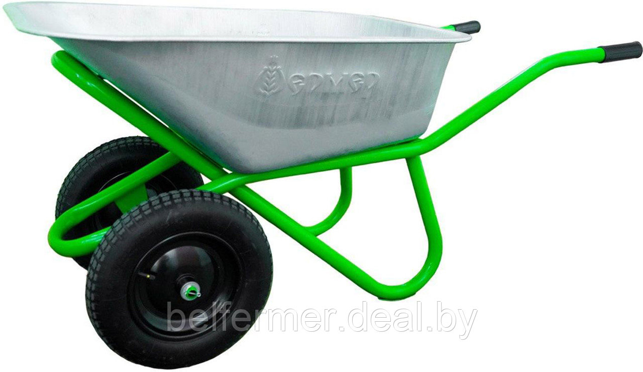Тачка садово-строительная Фермер 2 колеса (110 л) - фото 1 - id-p194267441