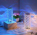 Настольная USB лампа - ночник  Rose Diamond table lamp (16 цветов, пульт ДУ), фото 10