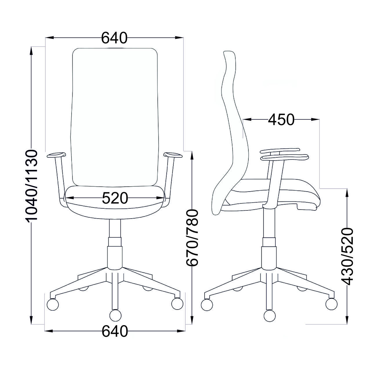 Кресло поворотное Софт, серый, ткань - фото 2 - id-p181693505