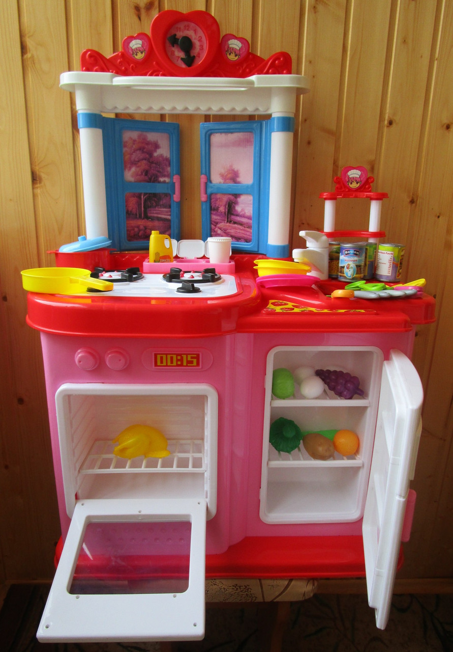 Детская музыкальная кухня с микроволновкой и холодильником со светом и музыкой высота 95 см ширина 65 см НЮАНС - фото 2 - id-p25044091