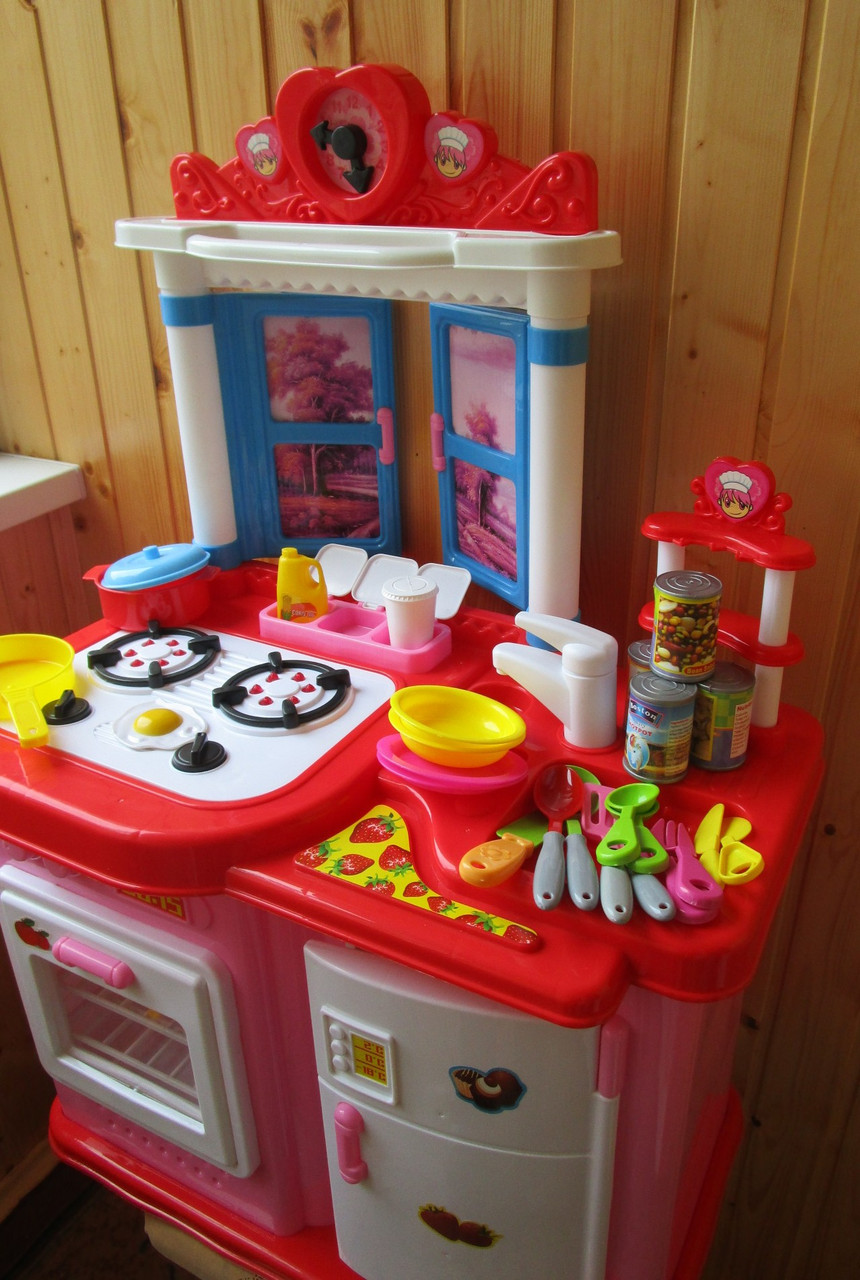 Детская музыкальная кухня с микроволновкой и холодильником со светом и музыкой высота 95 см ширина 65 см НЮАНС - фото 7 - id-p25044091