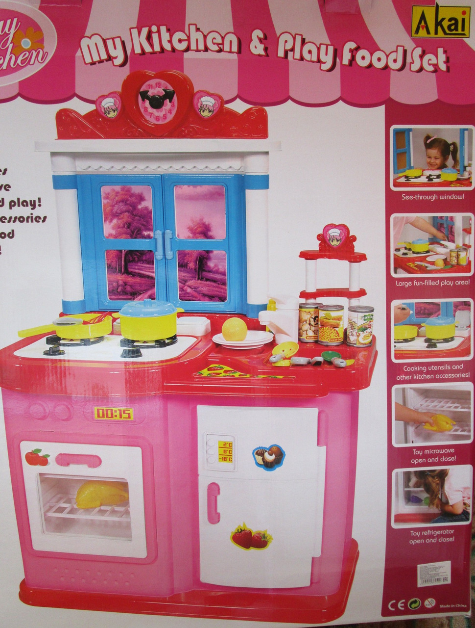 Детская музыкальная кухня с микроволновкой и холодильником со светом и музыкой высота 95 см ширина 65 см НЮАНС - фото 10 - id-p25044091