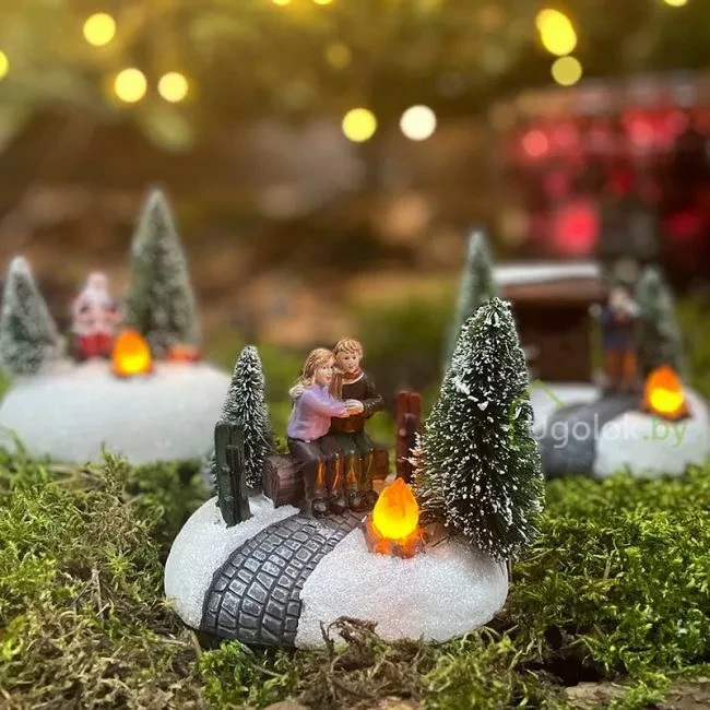 Сувенир новогодний Рождественская сцена LED ACD003700, - фото 4 - id-p194267753