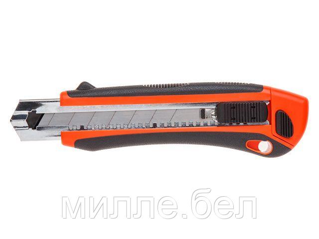 Нож пистолетный с выдвижным лезвием 25мм + 3 лезвия STARTUL PROFI (ST0927) (ABS + TPR покрытие корпуса 3 - фото 1 - id-p194268286