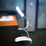Лампа для чтения светодиодная с прищепкой ., фото 4